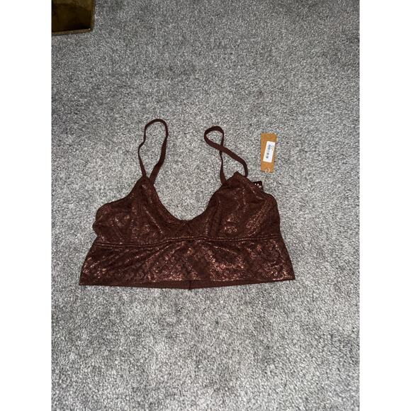 SKIMS logo bralette in cocoa size XXS - NEW - Picture 1 of 3